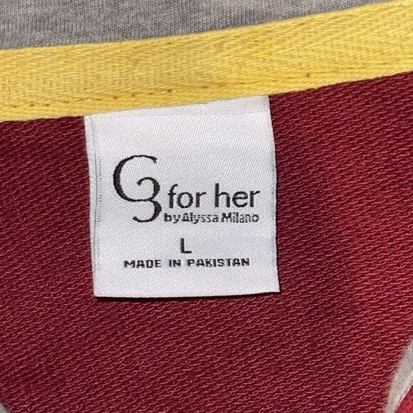 Iowa State Cyclones Distressed Full Zip Hoodie For Her By Alissa Milano (Large) - Picture 3 of 6